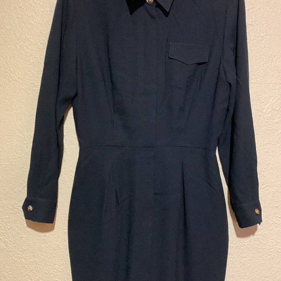 Collection Point of View Black Dress Long Sleeve Size 16 Fully Lined - Picture 3 of 16